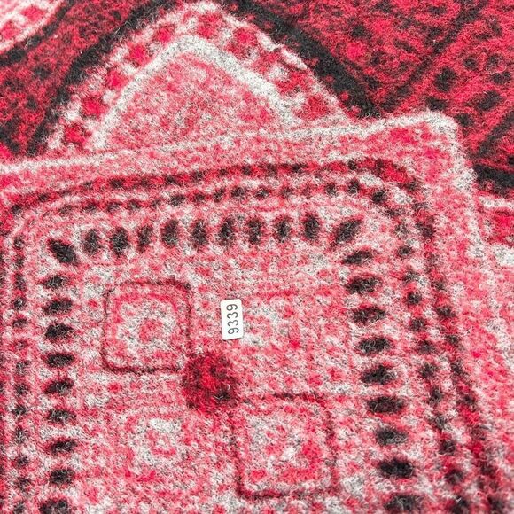 Sahalie Sweater Womens Large Multicolor Front Zip Poncho Wool Blend Shawl Top - Picture 9 of 9